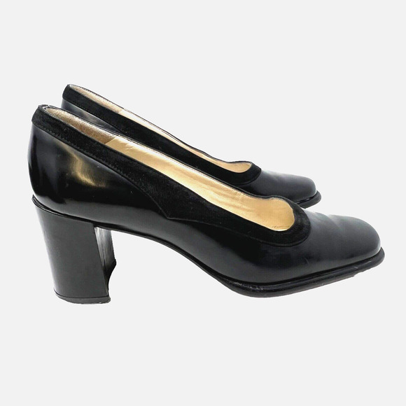Vintage Coca by Maraolo‎ Career Workwear Black Heel Black Pumps Heels 6B - Picture 1 of 8